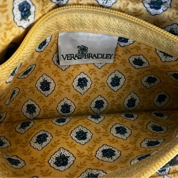 Vintage VERA BRADLEY Elizabeth 1997 Wallet On A String Long Yellow Pink Floral - Picture 16 of 17